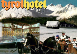 73742631 Obsteig Tirol Tyrolhotel Hallenbad Pferdekutsche Winterlandschaft Alpen - Altri & Non Classificati