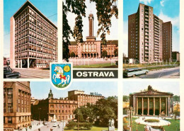 73742626 Ostrava Maehrisch Ostrau Motive Innenstadt Hochhaus Rathaus Theater  - Tchéquie