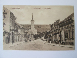 Serbia/Banat-Bela Crkva(Biserica Albă):Rue Du Marche C.p. Vers 1909/Market Street Unused Postcard About 1909 - Serbien