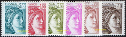 France N° 2118 à 2123 ** Sabine De Gandon. Les 6 Valeurs De Complément - Unused Stamps