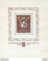 Esposizione Di Vaduz 1934. - Blocchi & Fogli
