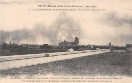 51 REIMS LA CATHEDRALE INCENDIEE - Reims
