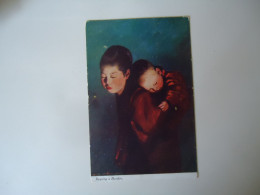 JAPAN  POSTCARD CHILDREN  BEARING A BARDEN    FOR MORE PURHASES 10% DISCOUNT - Andere & Zonder Classificatie