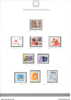 2001 SVIZZERA  Annata Completa Su Fogli Bolaffi MNH** - Andere & Zonder Classificatie