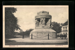 AK Münster I. W., Das Kriegerdenkmal  - Münster