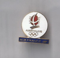 PIN'S THEME  JEUX OLYMPIQUES ALBERTVILLE 92  SPONSOR AIR FRANCE - Olympische Spelen