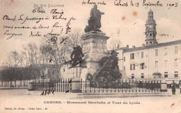 46 CAHORS MONUMENT GAMBETTA - Cahors