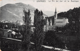 65 LOURDES LE PIC DU JER ET LA BASILIQUE - Lourdes