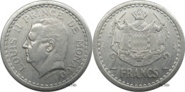 Monaco - Principauté - Louis II - 2 Francs ND (1943) - TTB/XF45 - Mon6538 - 1922-1949 Luigi II