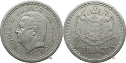 Monaco - Principauté - Louis II - 2 Francs ND (1943) - TTB+/AU50 - Mon6130 - 1922-1949 Louis II