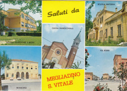 MEGLIADINO SAN VITALE-PADOVA-SALUTI DA..-CARTOLINA VERA FOTOGRAFIA  VIAGGIATA -AFFRANCATURA CADUTA - Padova (Padua)