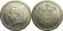 Monaco - Principauté - Louis II - 2 Francs ND (1943) - TTB+/AU50 - Mon6739 - 1922-1949 Louis II