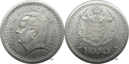 Monaco - Principauté - Louis II - 2 Francs ND (1943) - SUP/AU58 - Mon6544 - 1922-1949 Louis II.