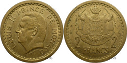 Monaco - Principauté - Louis II - 2 Francs ND (1945) - SUP/AU55 - Mon6132 - 1922-1949 Louis II