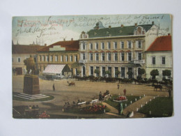 Serbia-Veliki Beckerek/Becicherecu Mare/Big Beckerek:Place Roi Pierre,carte Pos.1927/King Peter Square 1927 Mailed Post. - Servië