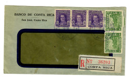 Registered San José To Brugg/CH, 1934 - Costa Rica