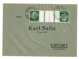 Brief Aus Leuna Mit Zusammendruck, Nach Erfurt, 1934 - Covers & Documents