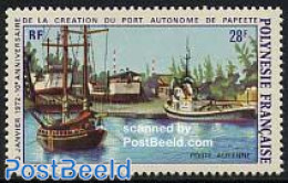 French Polynesia 1972 Papeete Harbour 1v, Mint NH, Transport - Ships And Boats - Neufs