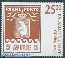 Greenland 2006 Pakke Porto 1v, Mint NH, History - Nature - Coat Of Arms - Bears - Stamps On Stamps - Neufs
