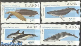 Iceland 2000 Whales And Dolpins 4v, Mint NH, Nature - Sea Mammals - Neufs