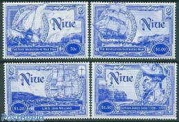 Niue 1999 Sailing History 4v, Mint NH, History - Transport - Explorers - Ships And Boats - Erforscher