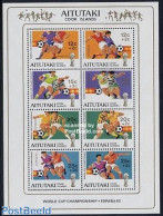 Aitutaki 1981 World Cup Football S/s, Mint NH, Sport - Football - Aitutaki