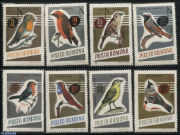 Romania 1966 Singing Birds 8v, Mint NH, Nature - Performance Art - Birds - Music - Staves - Unused Stamps