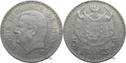Monaco - Principauté - Louis II - 5 Francs 1945 - TTB/XF45 - Mon6133 - 1922-1949 Luigi II