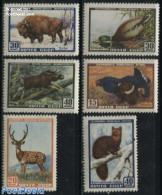 Russia, Soviet Union 1957 Animals 6v, Mint NH, Nature - Animals (others & Mixed) - Birds - Deer - Ducks - Poultry - Unused Stamps