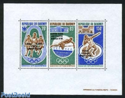 Dahomey 1972 Olympic Winners Munich S/s, Mint NH, Sport - Athletics - Olympic Games - Atletica