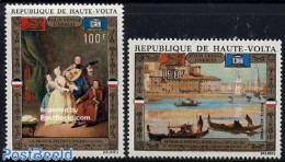 Upper Volta 1972 UNESCO, Save Venice 2v, Mint NH, History - Performance Art - Transport - Unesco - Music - Ships And B.. - Muziek