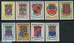 Madagascar 1963 City Coat Of Arms 9v, Mint NH, History - Coat Of Arms - Altri & Non Classificati