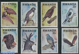 Rwanda 1977 Birds Of Prey 8v, Mint NH, Nature - Birds - Birds Of Prey - Sonstige & Ohne Zuordnung