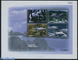 Laos 2006 Shrimps S/s, Mint NH, Nature - Animals (others & Mixed) - Fish - Peces