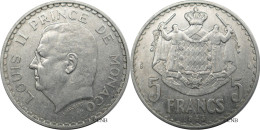 Monaco - Principauté - Louis II - 5 Francs 1945 - TTB/XF45 - Mon6548 - 1922-1949 Louis II