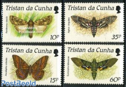 Tristan Da Cunha 1990 Butterflies 4v, Mint NH, Nature - Butterflies - Tristan Da Cunha