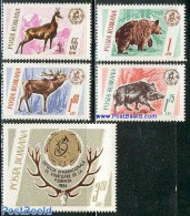 Romania 1965 Animals 5v, Mint NH, Nature - Animals (others & Mixed) - Bears - Deer - Unused Stamps