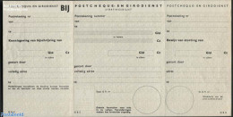 Netherlands 1954 Giro Stortingsformulier 5c Grey, Unused Postal Stationary - Brieven En Documenten