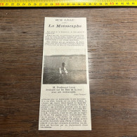 1908 PATI Ferdinand Louis évoluant Sur Les Flots De La Mer Avec Son Motoscaphe. - Collezioni