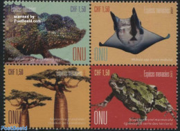 United Nations, Geneva 2017 Endangered Species 4v [+], Mint NH, Nature - Various - Animals (others & Mixed) - Fish - F.. - Fische