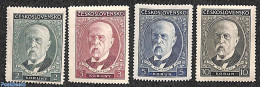 Czechoslovkia 1930 G. Masaryk 4v, Unused (hinged), History - Politicians - Autres & Non Classés
