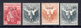 Libye 1915/1916 Colonie Italienne - Croix Rouge; Mchel-N° 16 - 19, MNH, Neuf ** - Libië