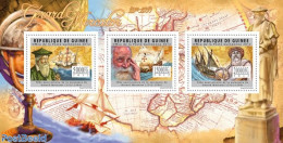 Guinea, Republic 2012 Gerard Mercator, Mint NH, History - Transport - Various - Explorers - Ships And Boats - Maps - Exploradores