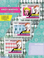 Guinea, Republic 2012 Andy Warhol, Mint NH, Performance Art - Elvis Presley - Marilyn Monroe - Art - Paintings - Elvis Presley