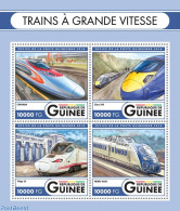 Guinea, Republic 2016 High Speed Trains, Mint NH, Transport - Railways - Eisenbahnen