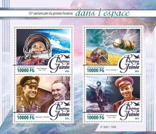 Guinea, Republic 2016 55th Anniversary Of The First Man In Space, Mint NH, Transport - Space Exploration - Altri & Non Classificati