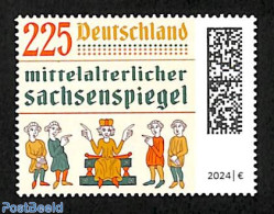 Germany, Federal Republic 2024 Mittelalterlicher Sachsenspiegel 1v, Mint NH - Nuovi