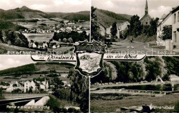 73725890 Rossbach Wied Panorama Dorfpartie Kirche Strandbad Wied Bruecke Rossbac - Autres & Non Classés