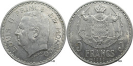 Monaco - Principauté - Louis II - 5 Francs 1945 - SUP/AU55 - Mon6137 - 1922-1949 Louis II.