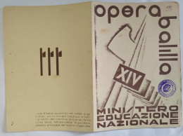 Bp162 Pagella Fascista Regno D'italia Opera Balilla Bari 1936 - Diplomas Y Calificaciones Escolares